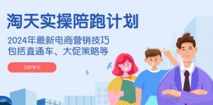 淘天实操陪跑计划，2024年最新电商营销技巧，包括直通车、大促策略等-康仁安资源