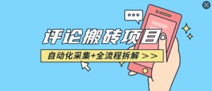 悟空采集评论搬砖_评论搬砖+自动采集【完整攻略】-康仁安资源