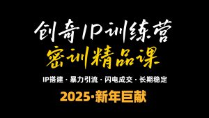 2025年“知识付费IP训练营”小白避坑年赚百万，暴力引流，闪电成交-康仁安资源