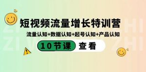 短视频流量增长特训营：流量认知+数据认知+起号认知+产品认知（10节课）-康仁安资源