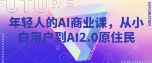 年轻人的AI商业课，从小白用户到AI2.0原住民-康仁安资源
