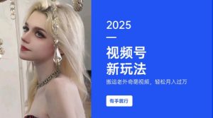 搬运老外奇葩视频，撸视频号分成计划收益，每天只需一小时，新手小白轻松月入过W-康仁安资源