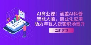 AI商业课：涵盖AI科普，智能大脑，商业化应用，助力年轻人逆袭职场晋升-康仁安资源