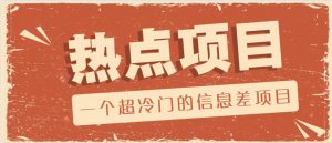 一个超冷门的信息差项目，出售各种协议模板，一个月收益竟高达20000+-康仁安资源