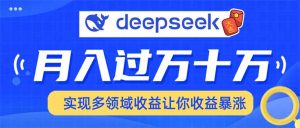 用DeepSeek席卷各大平台，快速上手实现多领域，让你收入猛增-康仁安资源