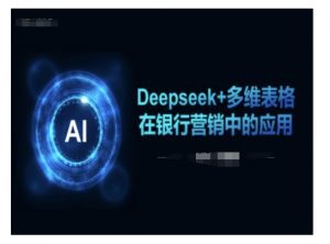 Deepseek+多维表格在银行营销场景中的应用-康仁安资源