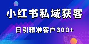 2025最新小红书平台引流获客截流自热玩法讲解，日引精准客户300+-康仁安资源