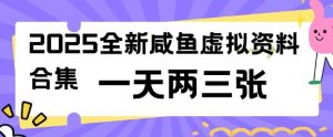 2025全新闲鱼虚拟资料项目合集，成本低，操作简单，一天两三张-康仁安资源