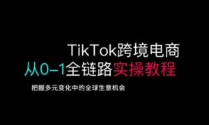 TikTok跨境电商从0-1全链路全方位实操教程，把握多元变化中的全球生意机会-康仁安资源