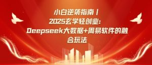 小白逆袭指南，2025玄学轻创业：Deepseek大数据+周易算法的融合玩法-康仁安资源