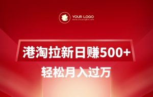 港淘拉新项目日入5张，轻松月入过W-康仁安资源