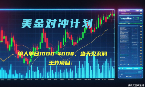 2025年最暴力项目“美金先登计划”最新最强对冲战法，每日实际收益1K-4K-康仁安资源