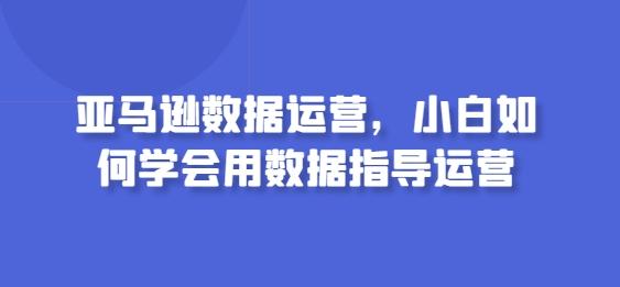 亚马逊数据运营，小白如何学会用数据指导运营-康仁安资源