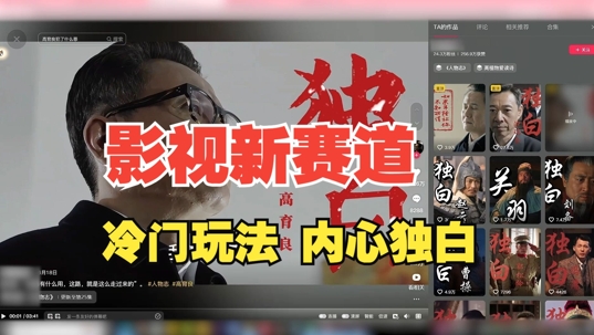 最新影视解说玩法，人物独白，30天涨粉24万+，全流程拆解【揭秘】-康仁安资源