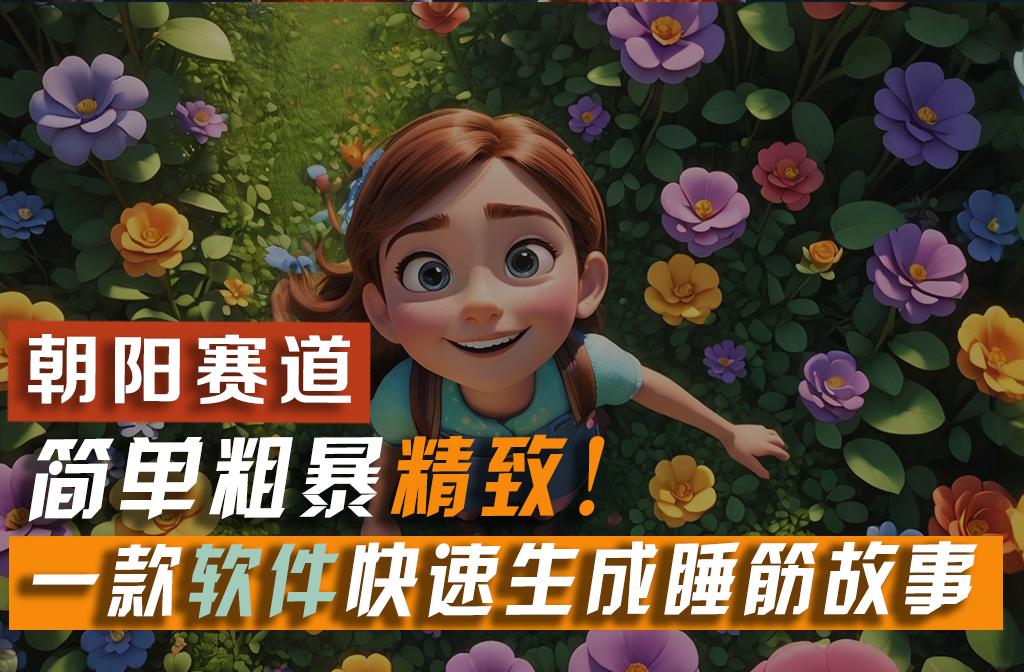 利用一款软件5分钟一条爆款睡筋故事，简单粗暴精致！小白月入2w+-康仁安资源