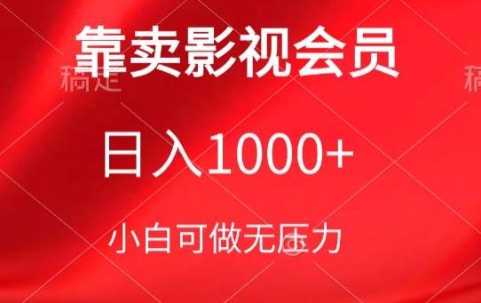 靠卖影视会员，日入1000+，落地保姆级教程，新手可学【揭秘】-康仁安资源