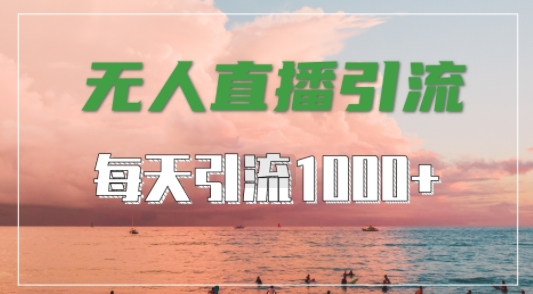 抖音快手视频号全平台通用，无人直播引流法，超暴力引流1000+高质量精准创业粉【揭秘】-康仁安资源
