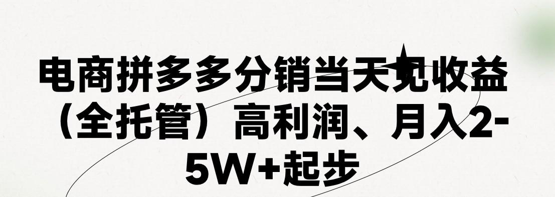 最新拼多多模式日入4K+两天销量过百单，无学费、 老运营代操作、小白福利，了解不吃亏-康仁安资源