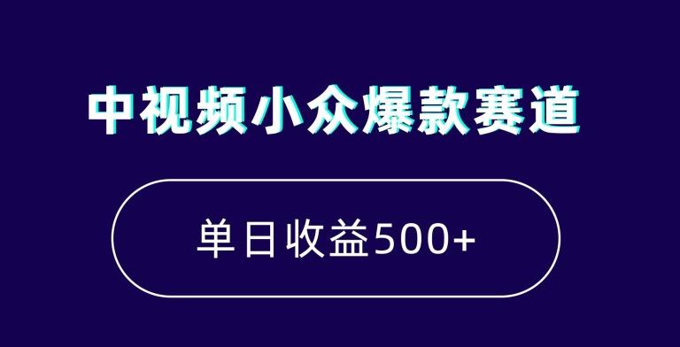 中视频小众爆款赛道，7天涨粉5万+，小白也能无脑操作，轻松月入上万【揭秘】-康仁安资源