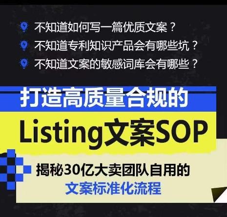 打造高质量合规的Listing文案SOP，掌握亚马逊文案工作的标准化-康仁安资源