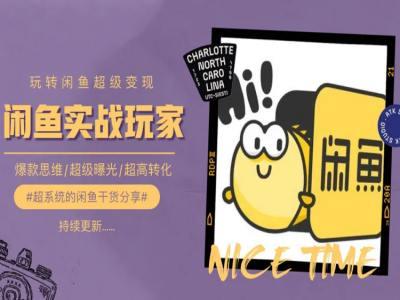 手把手教你0到1系统玩转闲鱼变现，爆款思维/超级曝光/超高转化-康仁安资源