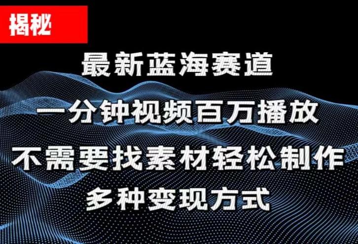 揭秘！一分钟教你做百万播放量视频，条条爆款，各大平台自然流，轻松月...-康仁安资源