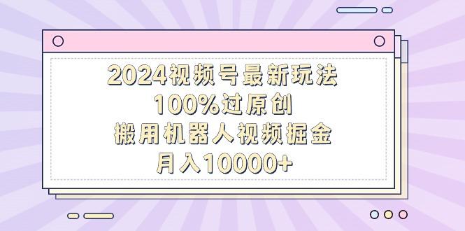 2024视频号最新玩法，100%过原创，搬用机器人视频掘金，月入10000+-康仁安资源