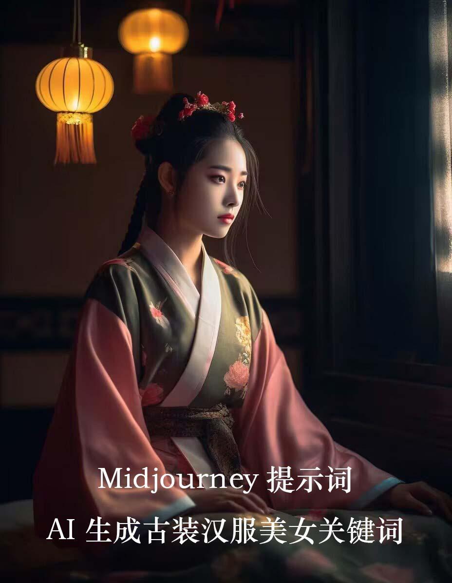 Midjourney关键词-AI生成中国风古装汉服美女人像提示关键词-康仁安资源