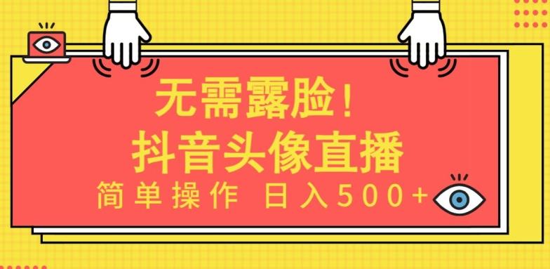 无需露脸，Ai头像直播项目，简单操作日入500+【揭秘】-康仁安资源