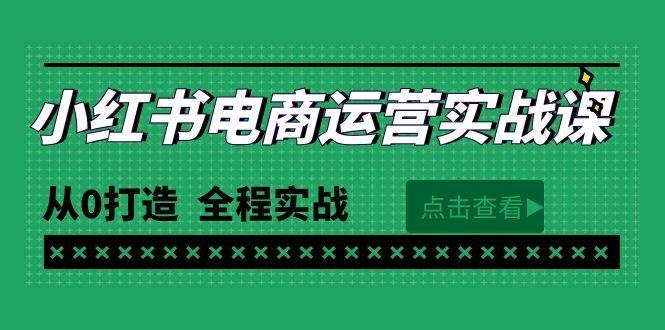 (9946期)最新小红书·电商运营实战课，从0打造  全程实战(65节视频课)-康仁安资源