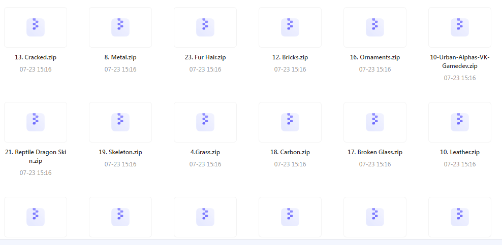 【素材分享】实用教程+素材 Zbrush与Blender表面纹理合集-康仁安资源