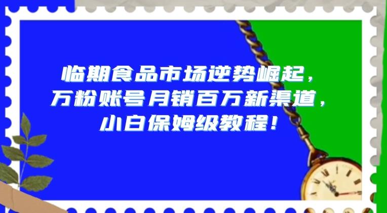 临期食品市场逆势崛起，万粉账号月销百万新渠道，小白保姆级教程【揭秘】-康仁安资源