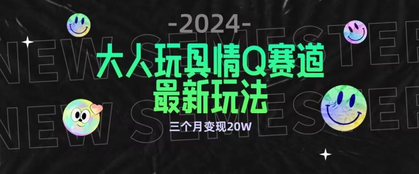 全新大人玩具情Q赛道合规新玩法，公转私域不封号流量多渠道变现，三个月变现20W【揭秘】-康仁安资源