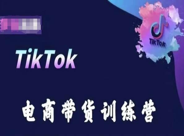 TikTok电商带货训练营，跟随时代潮流，跨境掘金-康仁安资源