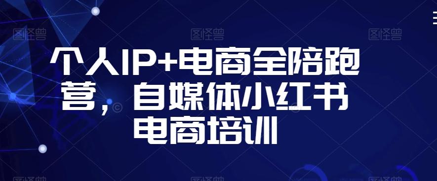 个人IP+电商全陪跑营，自媒体小红书电商培训-康仁安资源