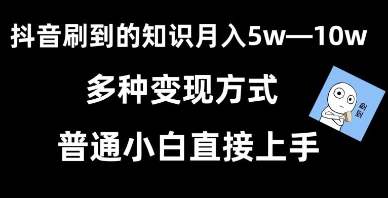 抖音刷到的知识，每天只需2小时，日入2000+，暴力变现，普通小白直接上手【揭秘】-康仁安资源
