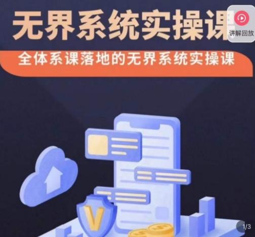 老衲·无界系统实操课，全体系落地无界改版后选择、出价、高投产做付费引流-康仁安资源