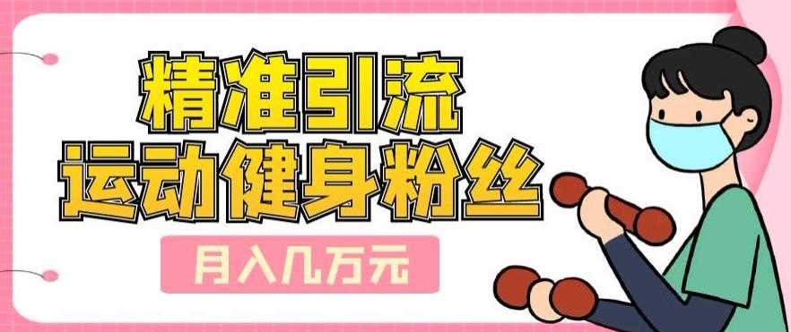 精准引流运动健身粉丝，轻松月入几万-康仁安资源