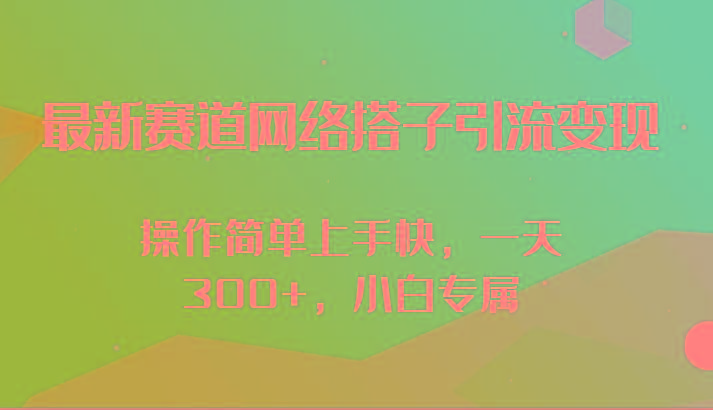 最新赛道网络搭子引流变现!!操作简单上手快，一天300+，小白专属-康仁安资源