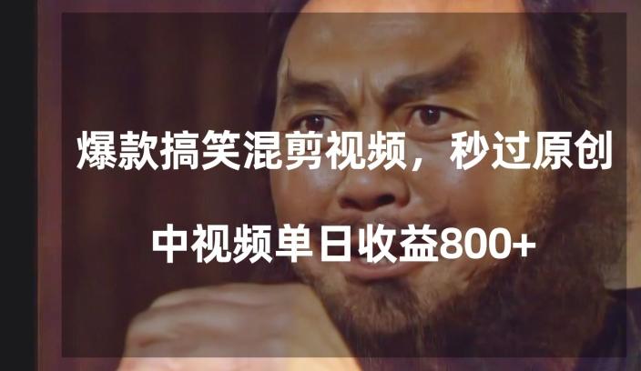 爆款搞笑混剪视频，百分百过原创，单日中视频播放收益800+【揭秘】-康仁安资源