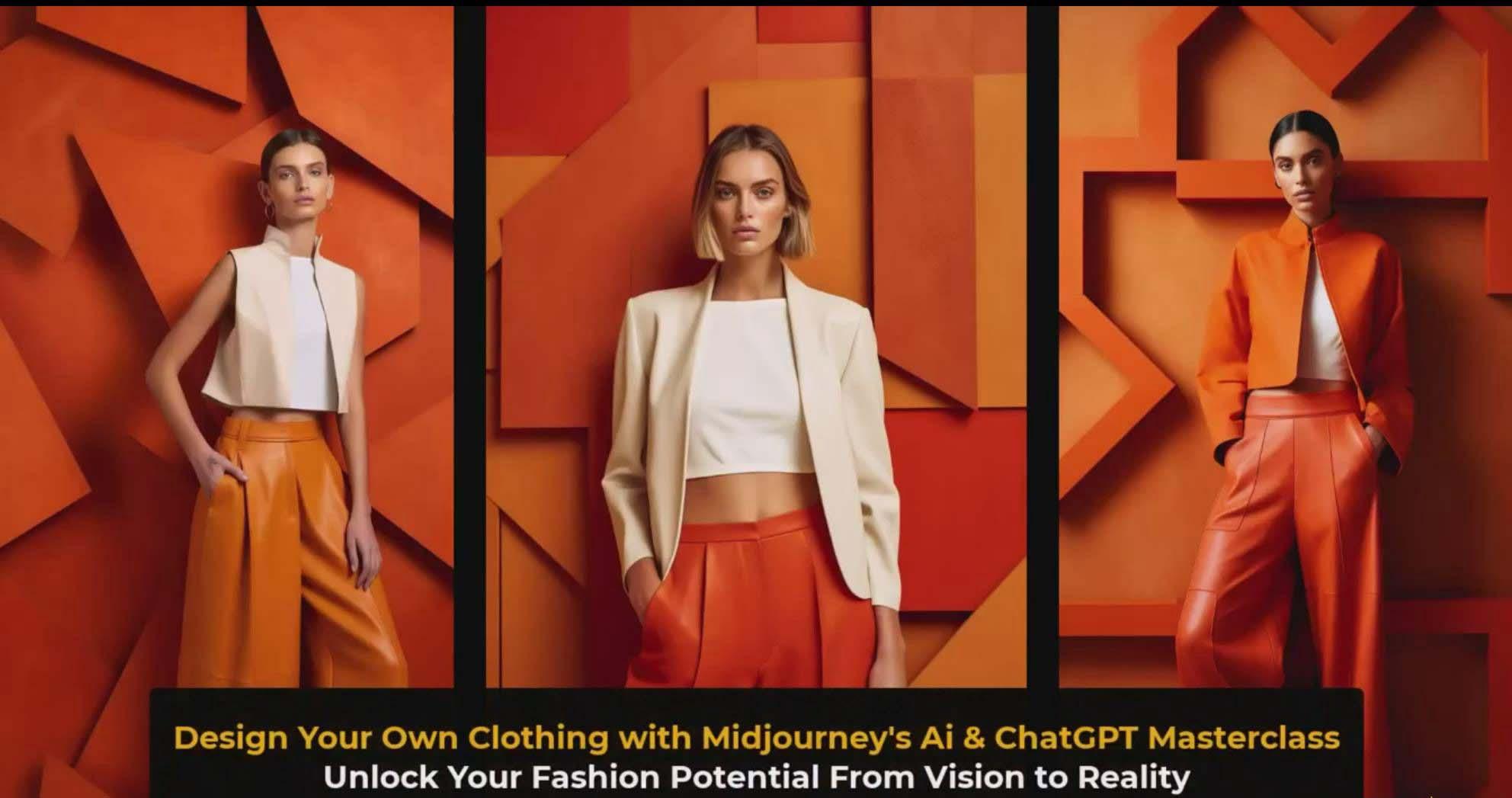 图片[3]-利用 Midjourneys Ai 人工智能设计自己的服装AI大师班-10节课-中英字幕-康仁安资源