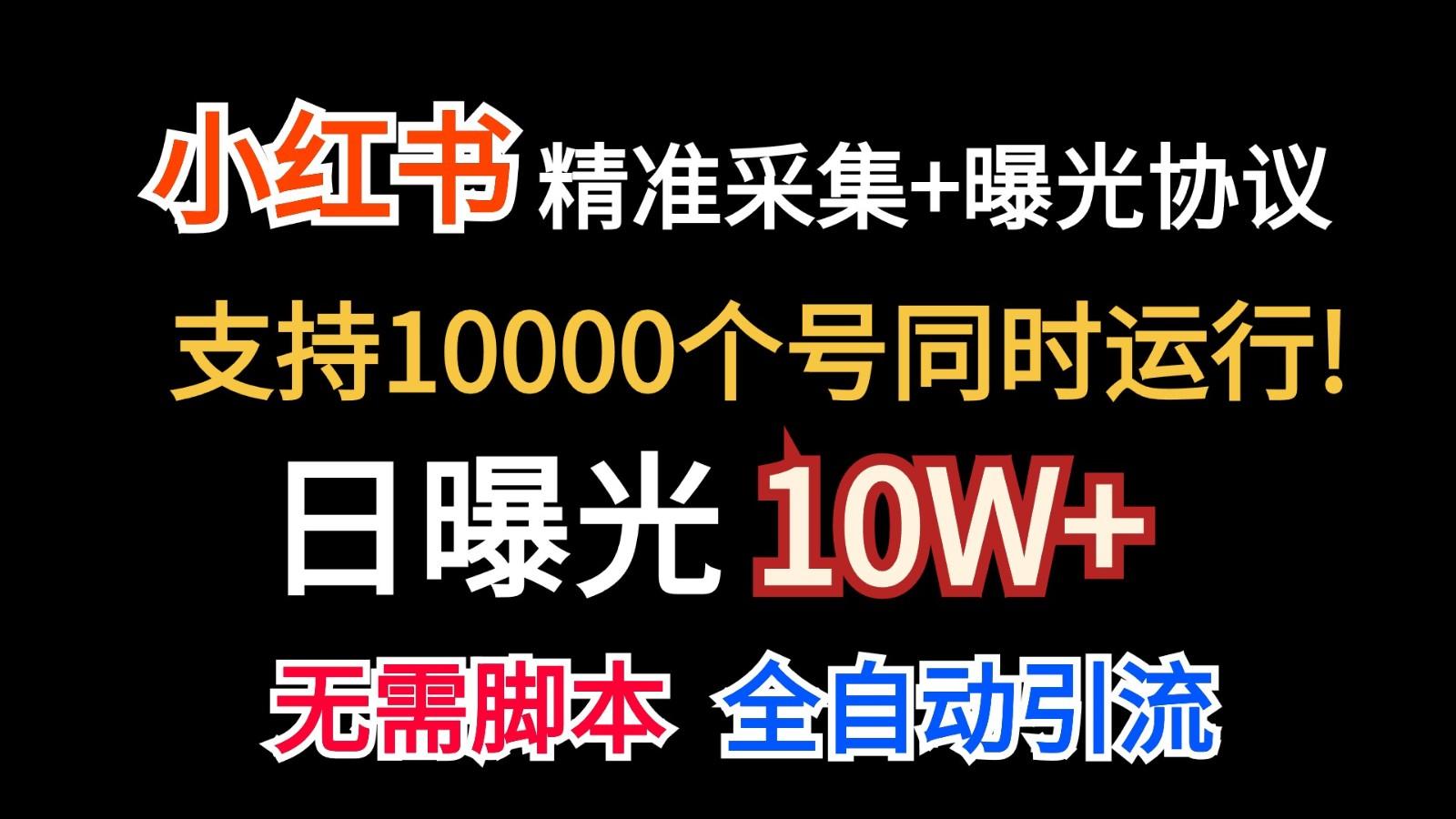 价值10万！小红书自动精准采集＋日曝光10w＋-康仁安资源