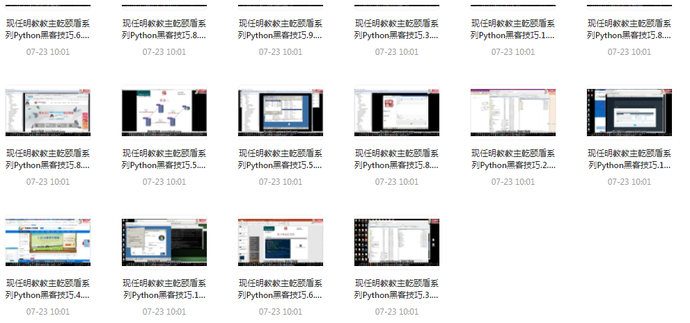Python黑客技巧课程-康仁安资源