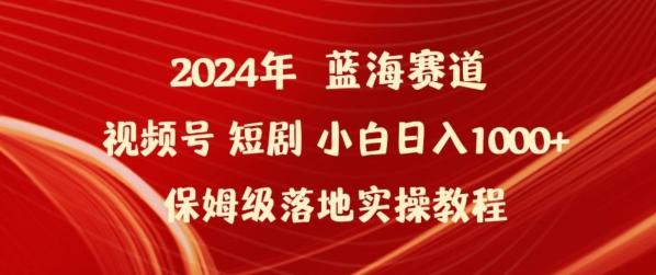 2024年视频号短剧新玩法小白日入1000+保姆级落地实操教程【揭秘】-康仁安资源