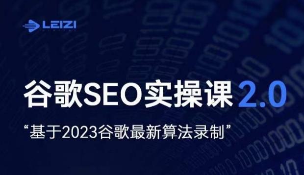 雷子·谷歌SEO 2.0实战课，独立站询盘自由必备，基于2023谷歌最新算法录制-康仁安资源