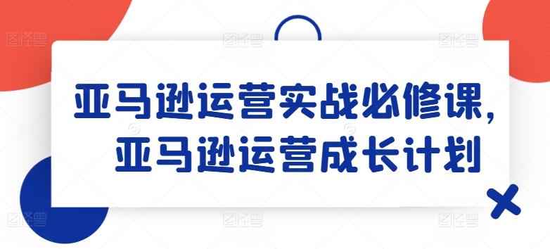 亚马逊运营实战必修课，亚马逊运营成长计划-康仁安资源