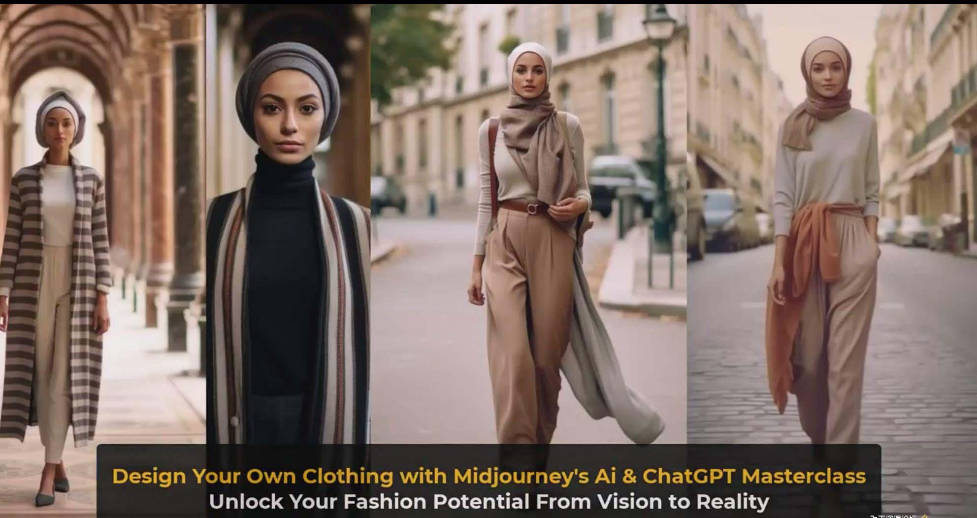 图片[10]-利用 Midjourneys Ai 人工智能设计自己的服装AI大师班-10节课-中英字幕-康仁安资源