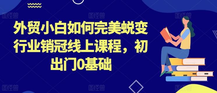 外贸小白如何完美蜕变行业销冠线上课程，初出门0基础-康仁安资源