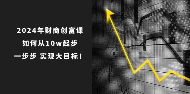 2024年 财商-创富课：如何从10w起步，一步步 实现大目标！-康仁安资源