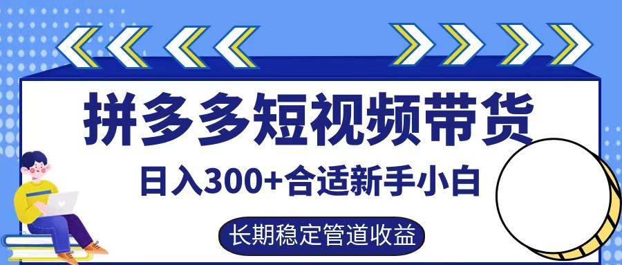 拼多多短视频带货日入300+，实操账户展示看就能学会-康仁安资源